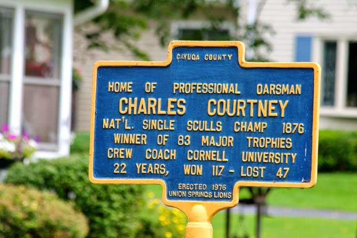 Lots of historic markers around town including this one about local resident Charles Courtney, a famous crew coach and...
