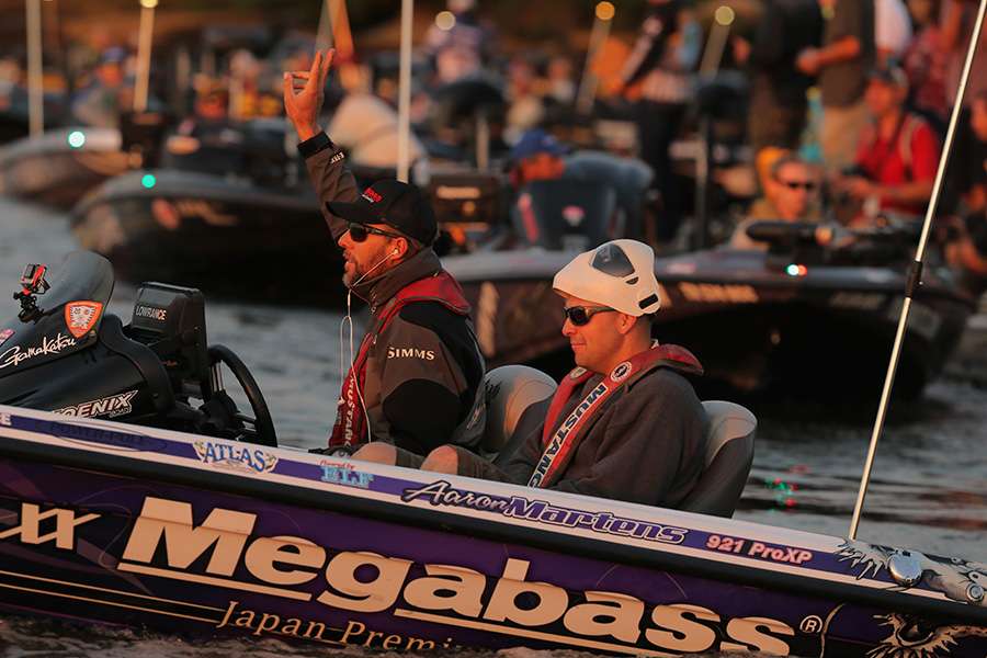 Aaron Martens is the reigning Angler of the Year and has taken over the AOY lead during this event.