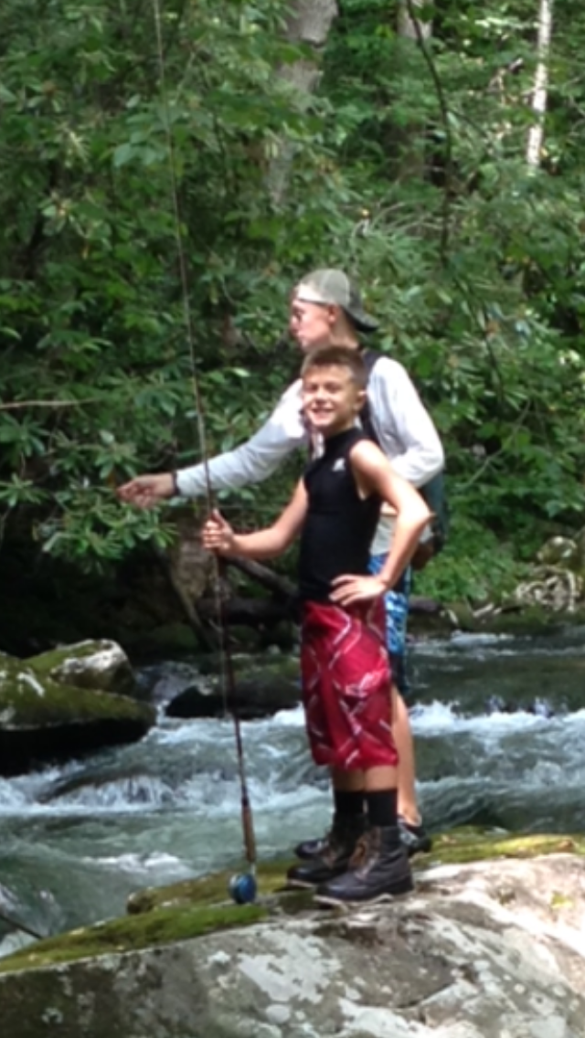 On the way to the Delaware River event, the Howells made a stop in the North Carolina mountains for a trout fishing adventure.