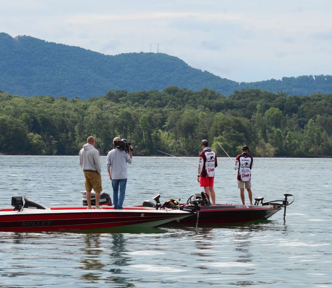 Nick LaDart and Brian Eaton of University of Louisiana Monroe had ESPN cameras on them this morning during Day 2 of the Carhartt Bassmaster College Series National Championship â¦

