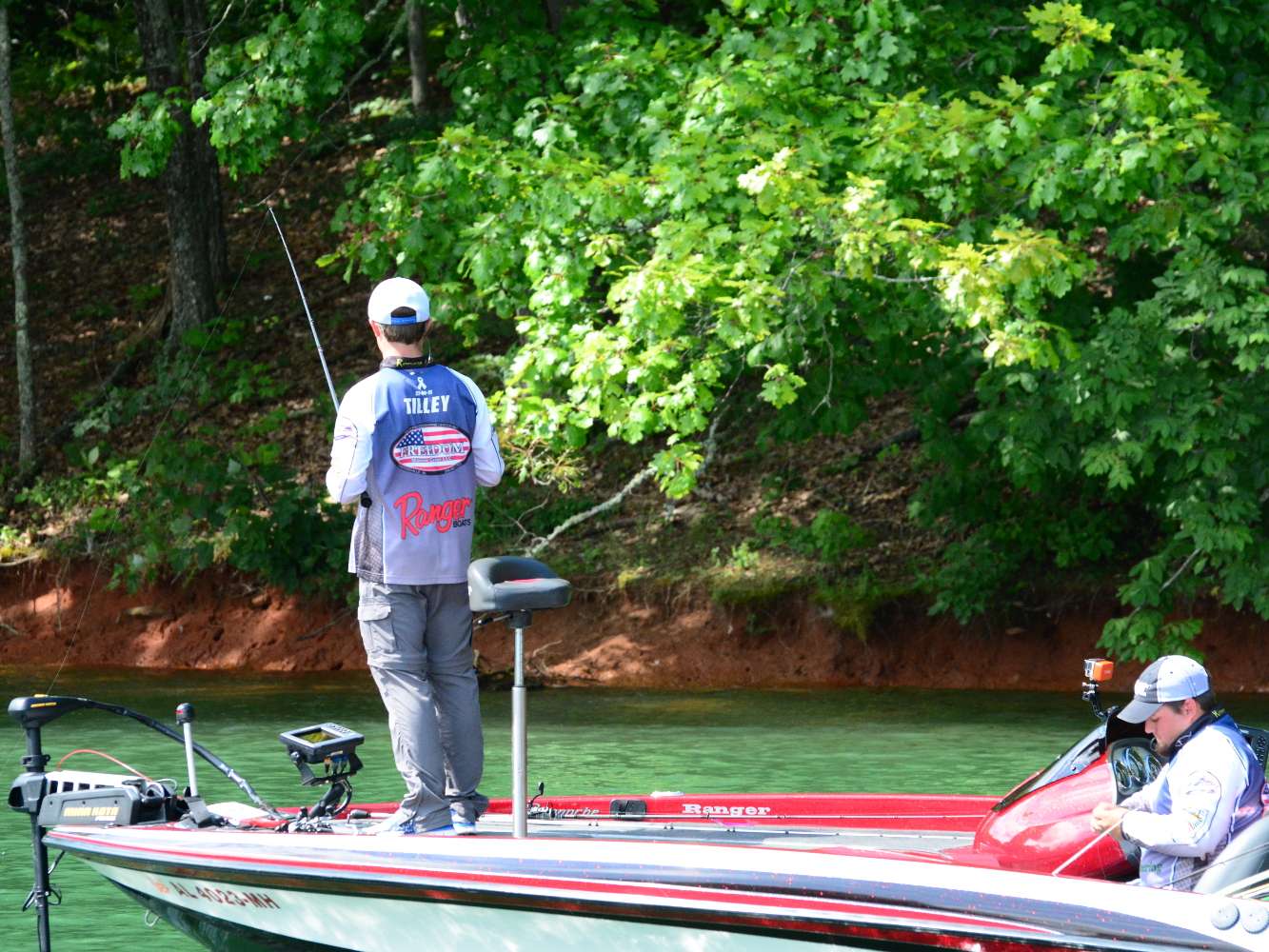 Hayden Tilley and Alex Clayton of Northeast Alabama Community College are only catching short fish.
