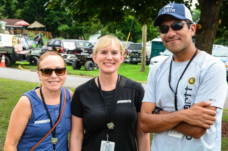 B.A.S.S. employees Faith McDonough, April Phillips and Eric Lopez. 