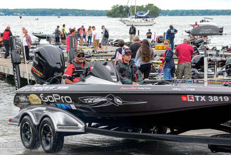 Mike Kernan (and Randall Tharp) pulled their boats out of the water before weighing in.