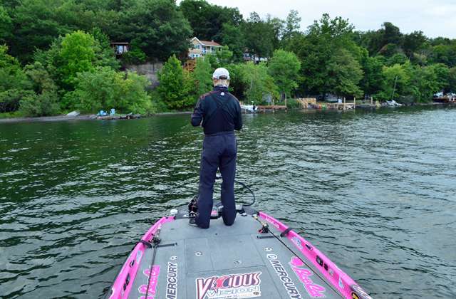 Welcome aboard Kevin Short's BassCat on Day 3 of the A.R.E. Truck Caps Bassmaster Elite at Cayuga Lake.
