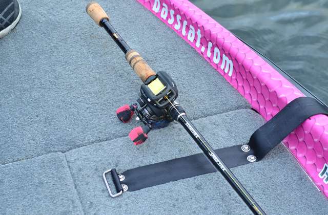 Lew's rods and reels adorn his front deck.