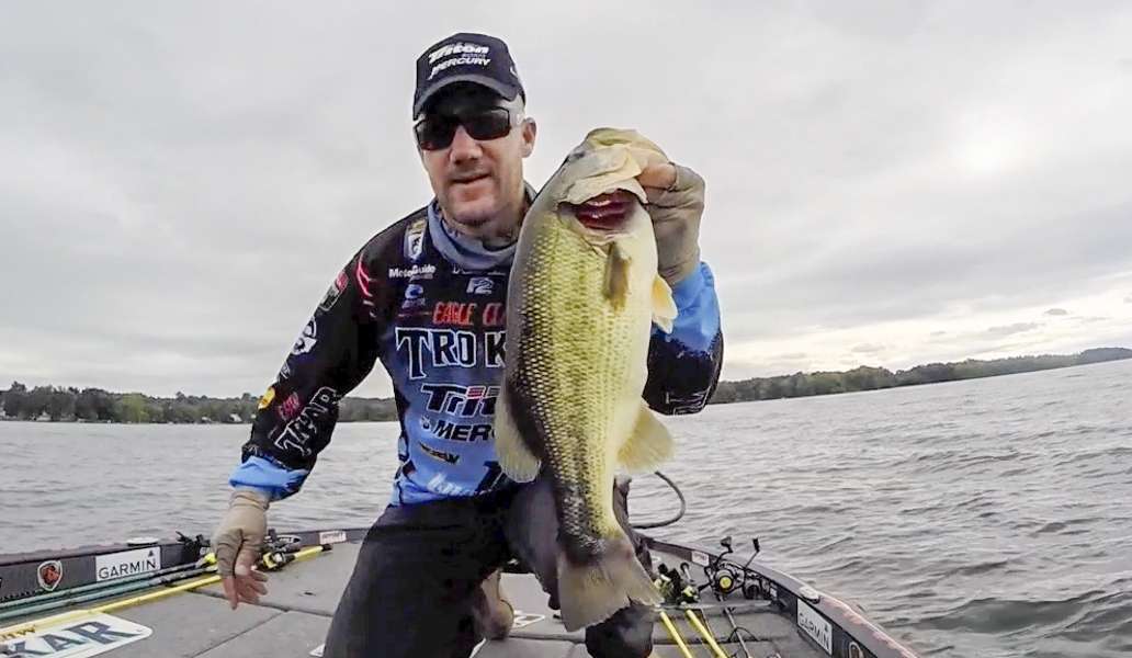 Brent Chapman shows off a Cayuga good one. 
