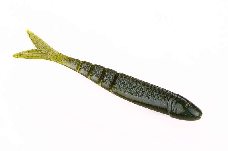 Strike King
Blade Minnow
This soft jerkbait is great for adding to scrounger heads, swimbait hooks and chattering jigs, like the Strike King Rage Blade.
