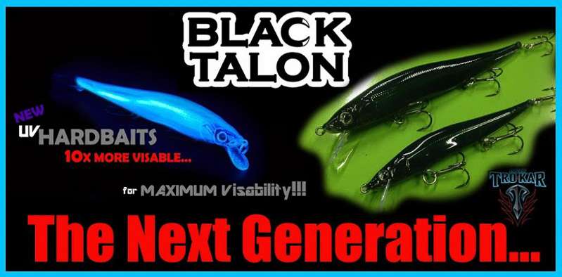 Tightlines
Black Talon
Tightlines UV Tackle is known for its UV-responsive soft baits, but the Black Talon is the company's first-ever hardbait to be built with UV technology.