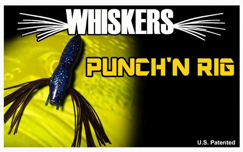 Tightlines
Punch'N Rig Whiskers
The Whiskers Punch'n Rig takes a craw body and adds a rubber skirt in lieu of pincers. Not only does this make it slide into heavy cover easier, it gives off a new action that the bass almost certainly haven't seen.