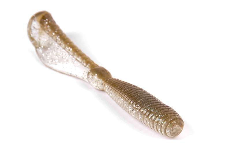 Kalin's
Sizmic Grub
Although it's called a grub, this small soft plastic is a hybrid grub and swimbait. The unique tail causes a twisting and rolling action that neither regular grubs nor swimbaits have.