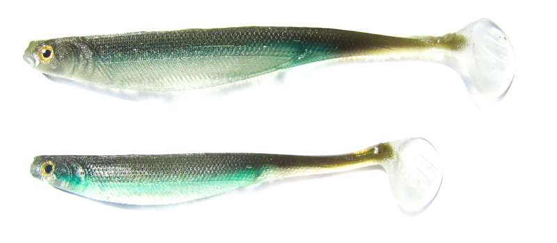 Optimum
Opti Shad
The Opti Shad, with its boot-tailed configuration, was previously available in 2â, 4â and 7â sizes. Beginning this year it will be available in 5â and 6â sizes as well. The new size offerings give anglers a full range to use wherever they go. These baits are perfect for rigging on a jighead, scrounger head, drop shotting or even fishing on a weightless worm hook.