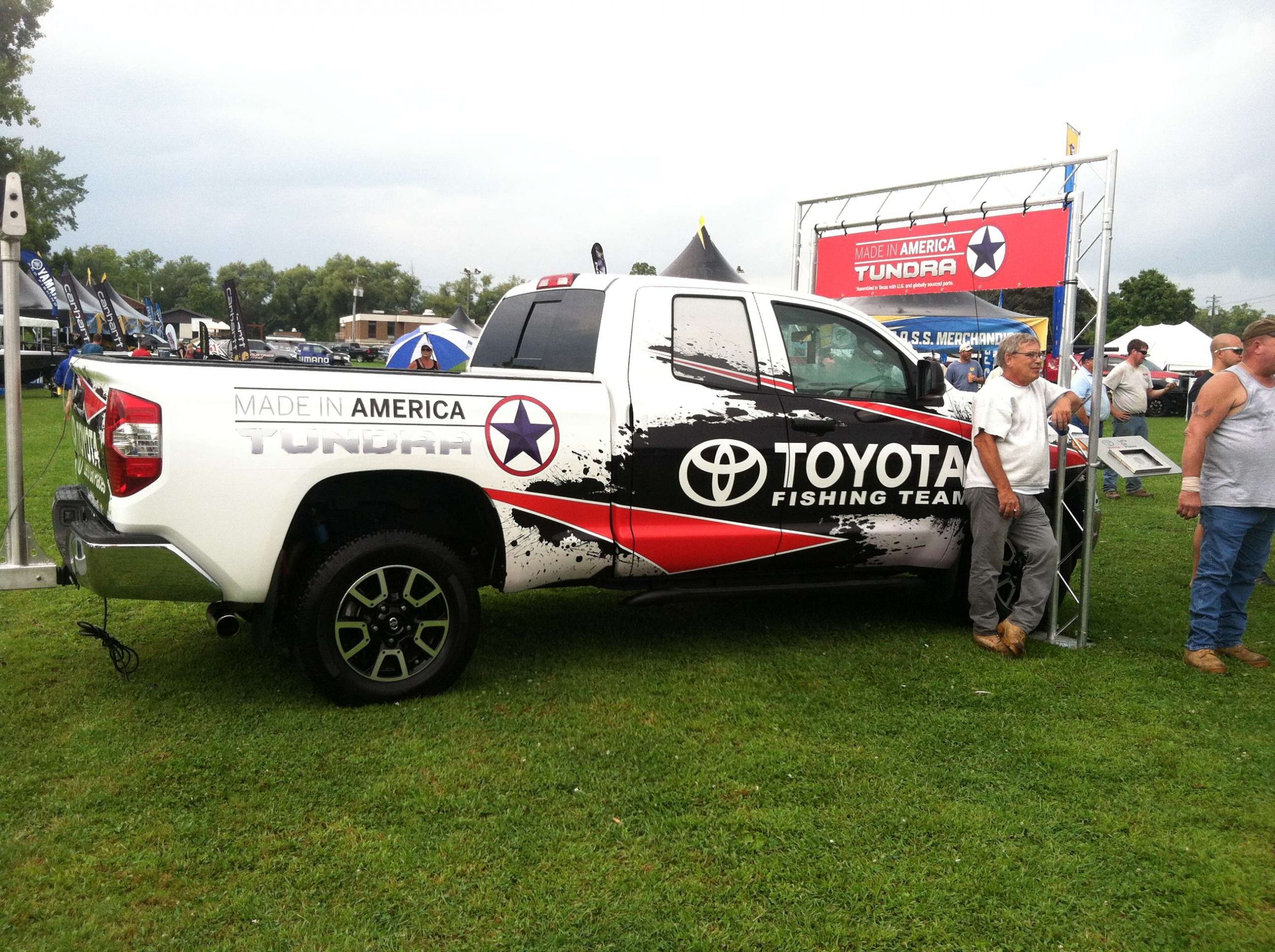 Toyota vehicles on display at the Expo. 