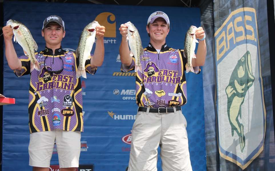 Michael Corbishley and Ronnie Moore of East Carolina University finish 12th with 18-0 for two days. 