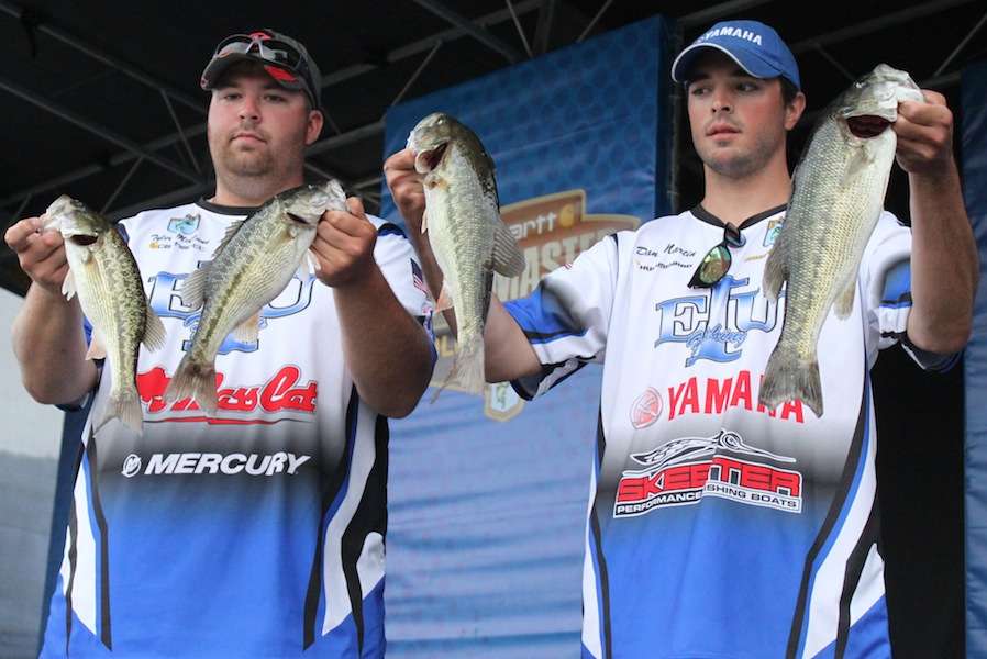 Dan Martin and Tyler McCune of the Eastern Illinois University finish 20th with 15-12. 