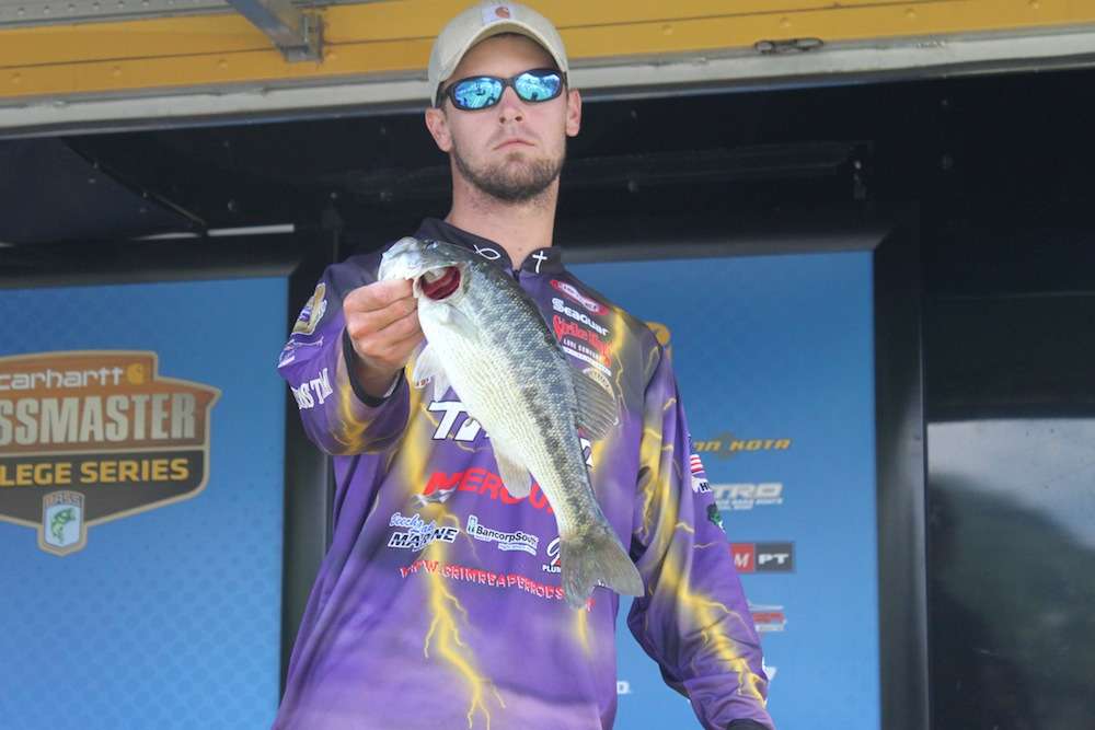 Roberts weighs one fish for 2-5.