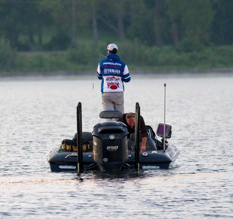 Todd Faircloth started the day in second place just ounces behind Greg Hackney.