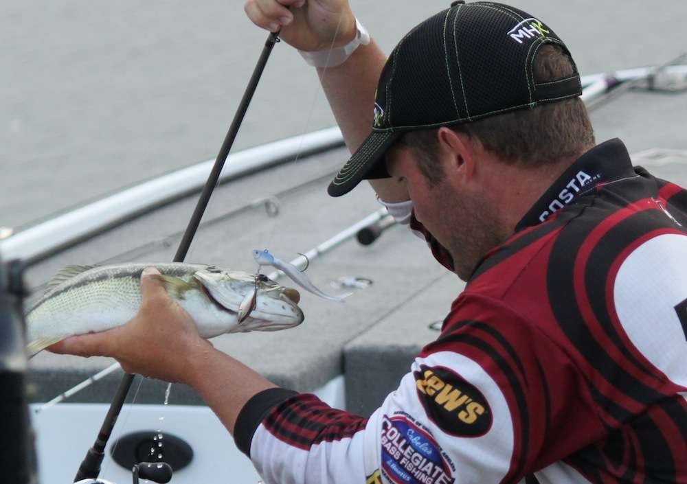 Preuett's addition of the extra hook has put number 3 in the boat. 