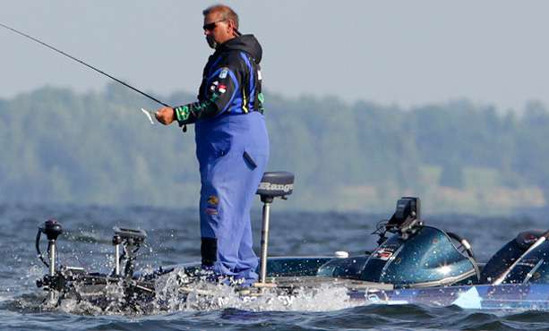 Winds began to pick up early on Lake Champlain. 
