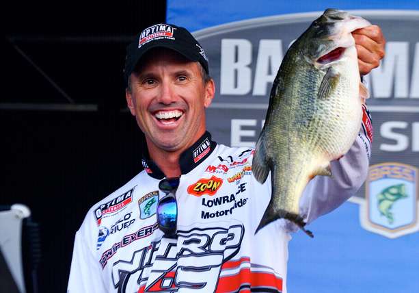 Edwin Evers said his big-bellied bass if the first he's ever caught like that.