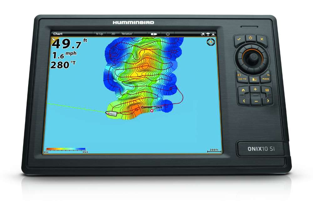<p>Humminbird</p>
<p>AutoChart LIVE</p>
<p>Imagine fishing a body of water where you possessed the only accurate contour map in existence. AutoChart Live is an exclusive DIY mapping program that allows anglers to create their own precision contour maps, live and on the fly. Offered as a free software upgrade for users of Humminbird's ONIX and ION Cross Touch touchscreen units, AutoChart LIVE provides 8 hours of mapping data. After 8 hours of data have been compiled, users can either erase the data and commence mapping, or purchase a Zero Line Map Card (MSRP $99).</p>
