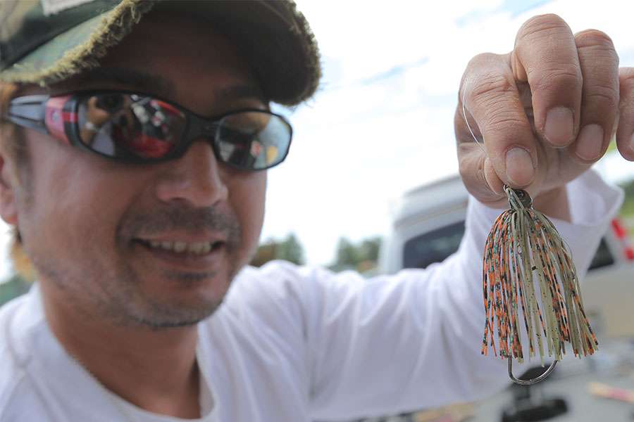 Here's a better look at his go-to swim jig.