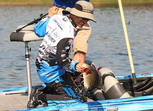 Randy Howell, the 2014 Bassmaster Classic Champion, is already qualified but he said backstage that he really wants to get double qualified just to do it. I think it is an accomplishment for an angler to double qualify and it makes them feel a lot better about their seasons.
