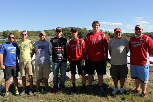  Winning teams and their boat captains and coaches.  These two teams earned a spot in the 2015 BASS High School Championship.