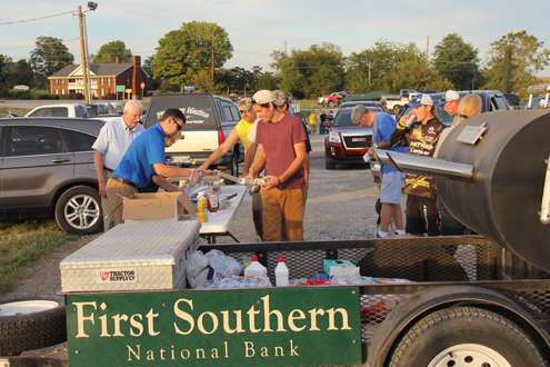 First Southern National Bank cooked dinner at registration and was a major sponsor.