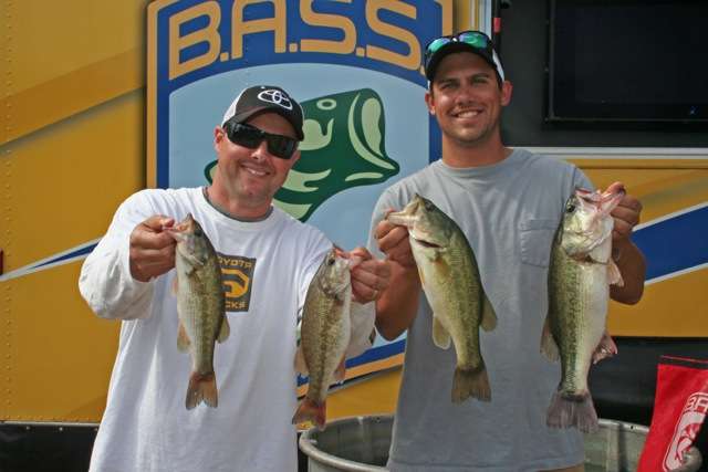 Lenny Francoeur and Taylor Gleghorn play a major role in organizing the Toyota Texas Bass Classic, but they were purely there for the fellowship and fishing at the 3rd Annual Toyota Bonus Bucks tournament.