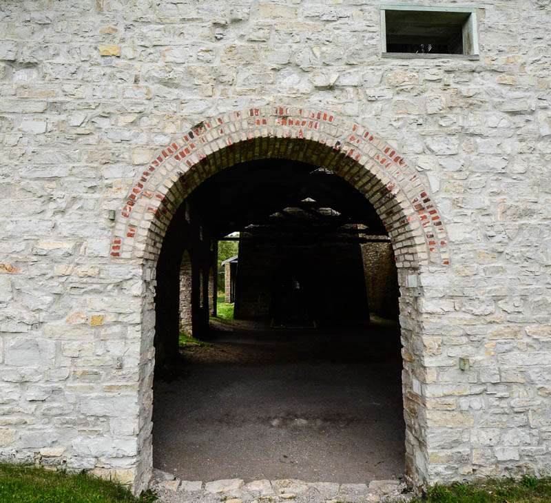 The furnace is a large stone building, built to last.