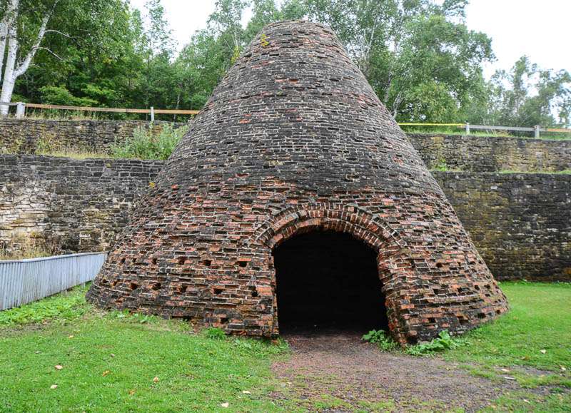 A charcoal kiln was used to create the charcoal used to make iron. More than 80 of these existed within a 10-mile radius of Fayette during it's heyday. 