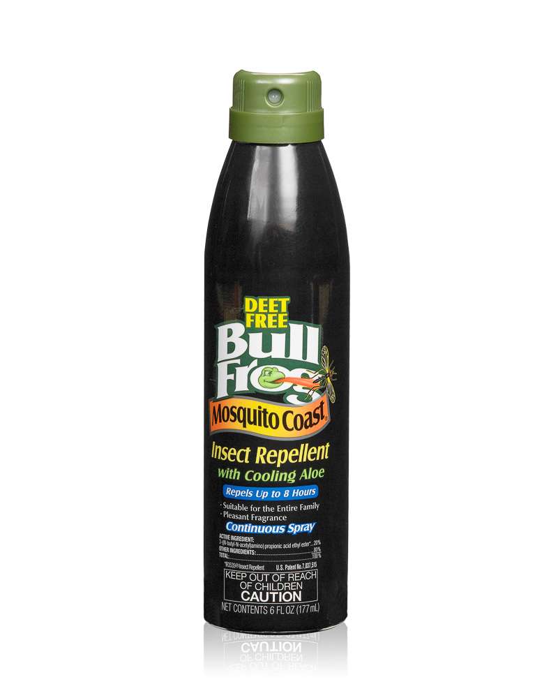 Bull Frog
Mosquito Coast
Got bugs? Sure you do, it's summer. BullFrog has got your back with Mosquito Coast, a DEET-free repellent that also has aloe in it, for a cooling sensation when it hits your skin.
