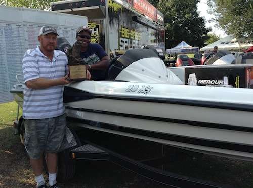 Lance and wife Peredenia in his new Triton 20XS Bass Boat