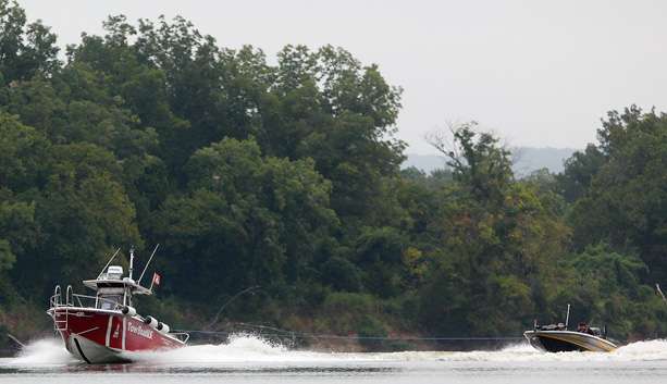 Luckily, Tow BoatU.S. was on hand to help a competitor make it back to the launch to handle a mechanical issue. 