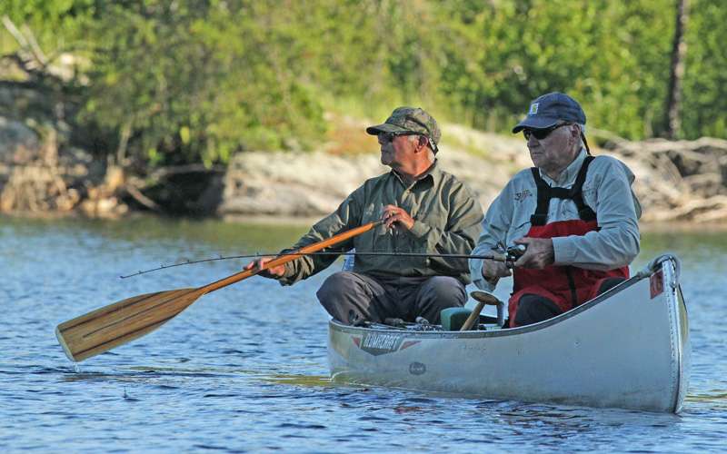 Harry Lambirth and Jerry McKinnis have fished together on trips like this for more than 40 years. They consider each other best friends.