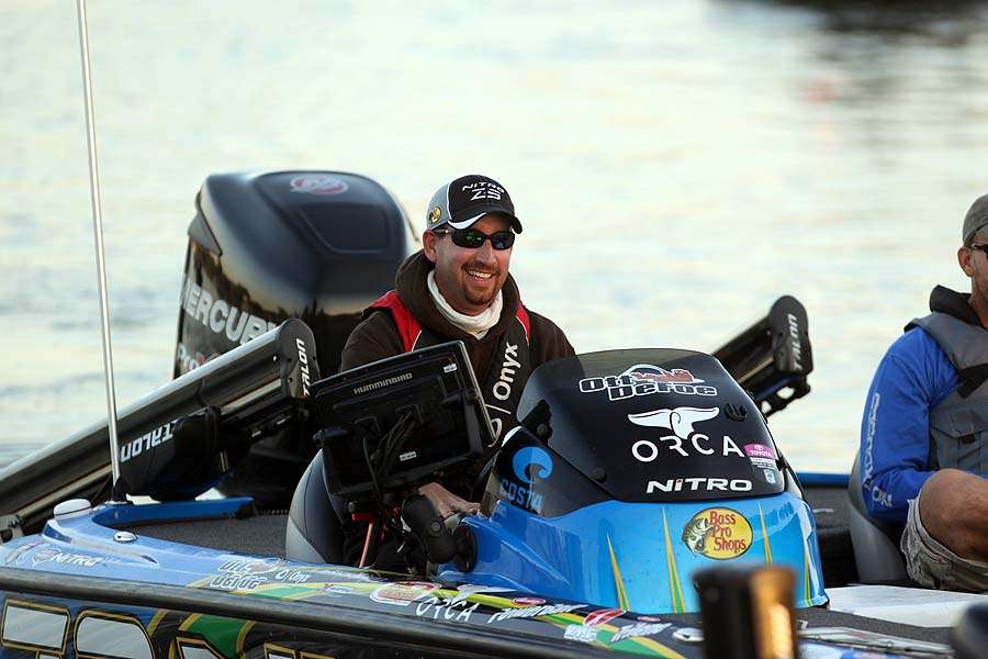 Ott DeFoe should be smiling; with this tournament, heâs locked into a berth at the 2015 Bassmaster Classic after winning the first Northern Open of the season. 
