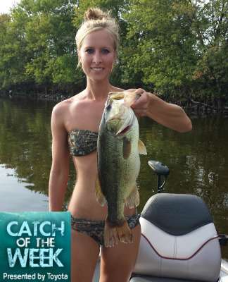 <p>Brooke Finner of Wisconsin is one of the winners of the Catch of the Week presented by Toyota contest. For her entry, she won a Shimano Citica 200G5 reel and a hat autographed by the Toyota pros. What follows are photos of contest winners and some of the best other entries from August. You can enter your photo, too, by clicking </span><a href=