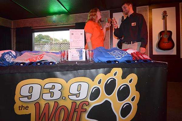 On hand to broadcast from the Basstrek party were Carrie Leigh and Alex Womer of 93.9 Wolf radio.
