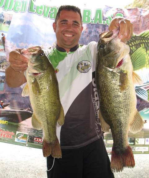 ... but some, like David Garcia's bass on the right, went 5 1/2 pounds.