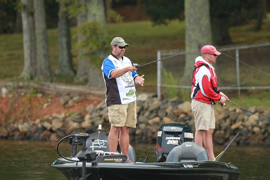 Made a move farther north on Lake Norman and found the Day 1 leader David Williams.