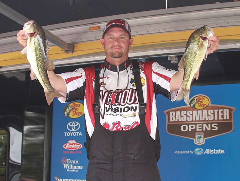 David Kilgore (13th, 21-7). He officially qualified for the 2015 Bassmaster Classic because of his win on Smith Lake earlier this year.