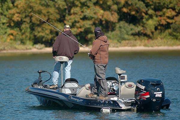 An Old Milwaukee Basstrek team is on a mission to catch largemouths. They already have a smallmouth in the box.