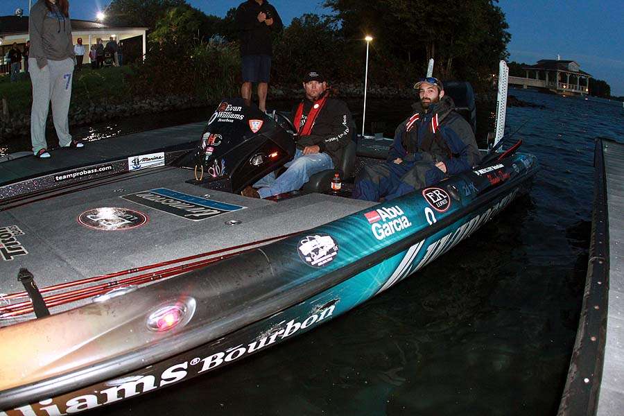 Hank Cherry is the seventh boat out on a day he hopes to make memorable by winning on his home lake.
