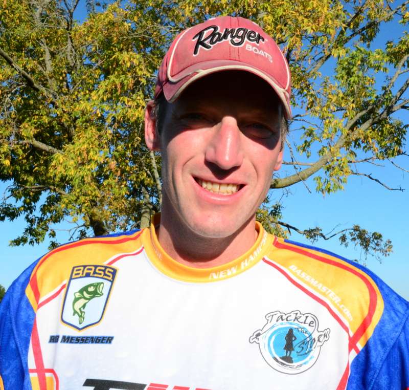 Rob Messenger of New Hampshire works as a mortgage banker. He's a member of the Back Bay Bassmasters, and this will be his first championship. When he's not fishing, he likes hiking, basketball, adventure races, golf and skiing.