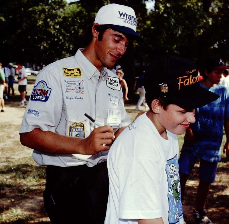 At the 1993 Classic, he was all too happy to sign autographs for the children at the Kids Classic. The unknown angler only caught one fish per day during the Classic and went on to finish in last place.