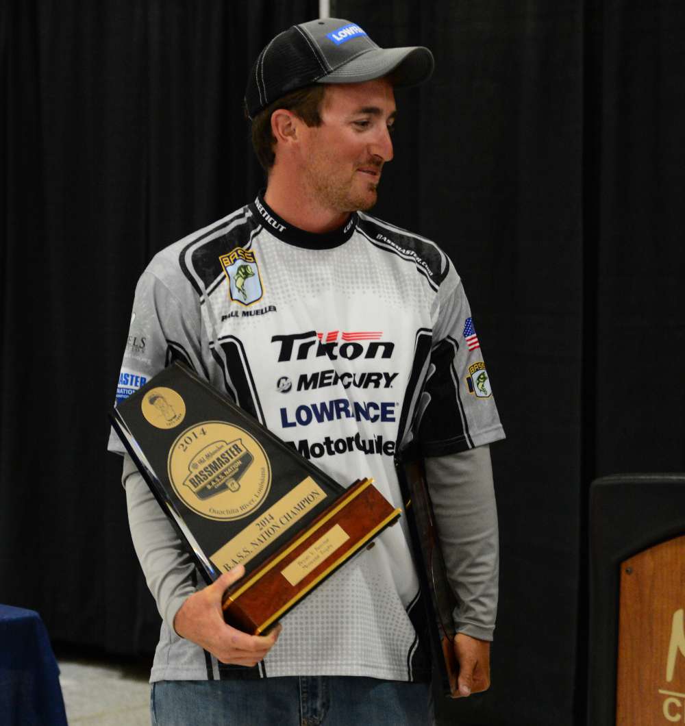 Paul Mueller is the only angler from Connecticut to win the B.A.S.S. Nation Championship since Bryan Kerchal did it in 1994 ...