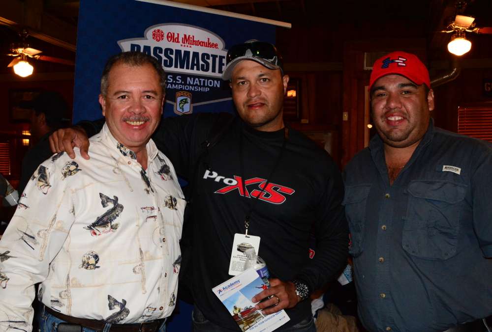 Mexico is well-represented at the championship. Edgar Romero, center, is competing as Mexico's champion for the third time. The chapter's president, Manuel Trevino, is at left, and friend Javier accompanied the two to Louisiana.