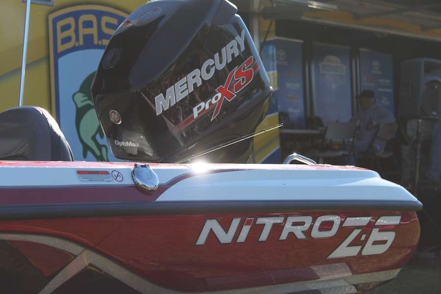 Bass Pro Shops provided the international anglers with fully rigged Nitro/Mercury combos here this week. 
