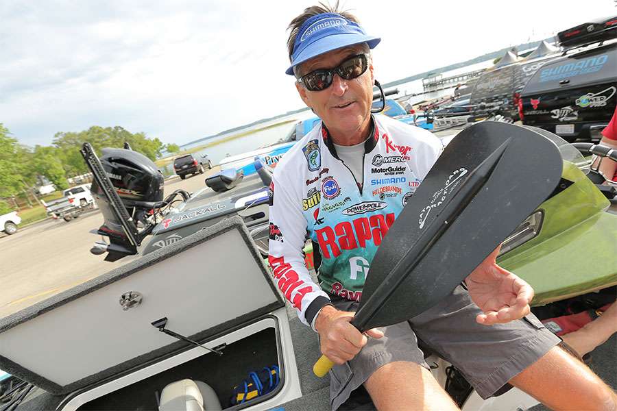 No, this isn't for disciplining a bad co-angler, it's something that Schultz hopes he never has to use.