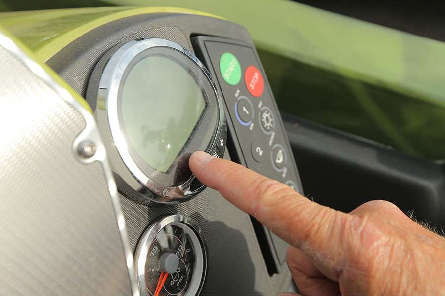 Schultz's Ranger features Mercury's Smart Craft digital gauge. It gives him scads of information at the touch of a button.